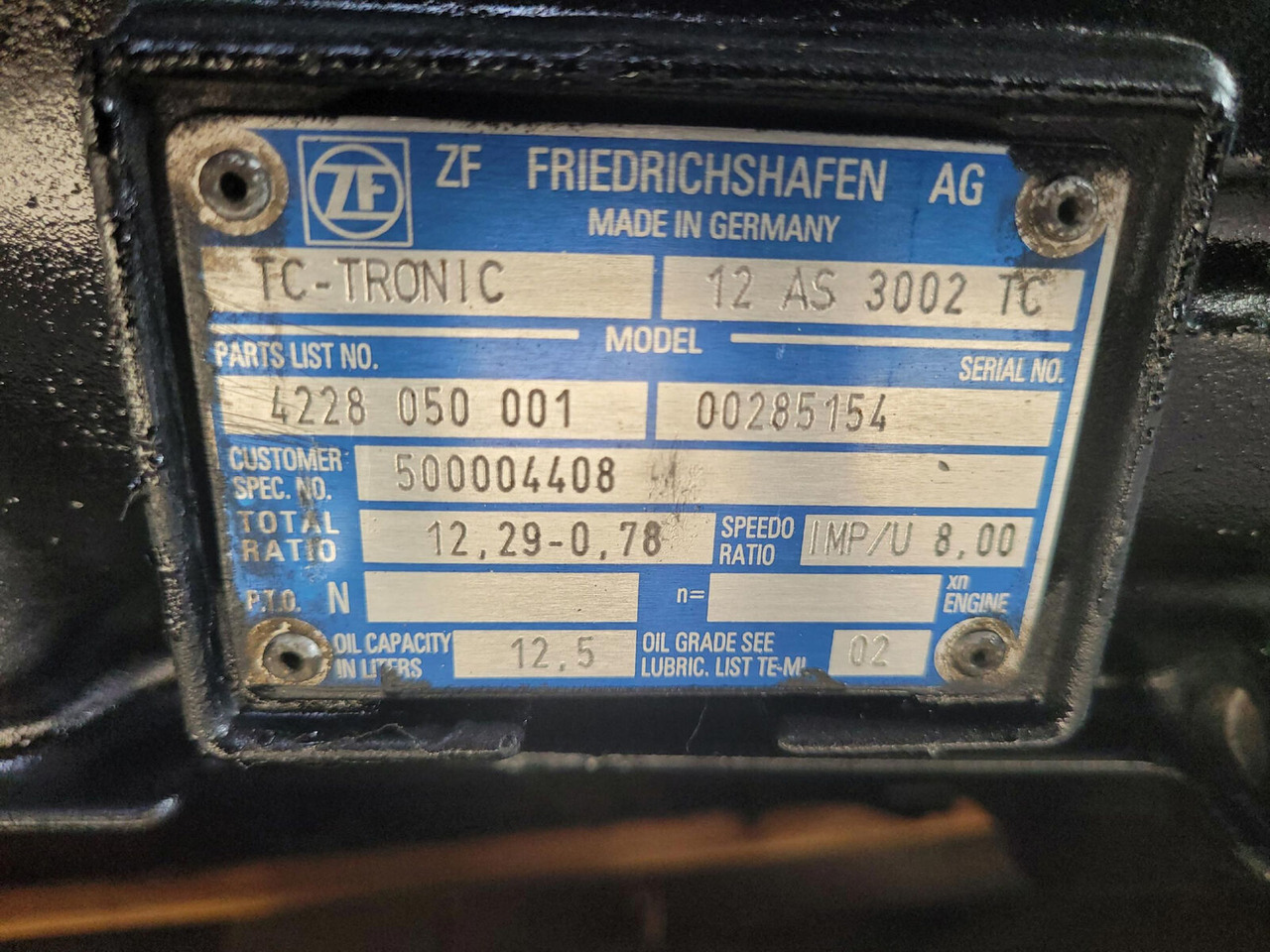 ZF LTM 1250-6.1 gearbox TC tronic 12 AS 3002 TC - Převodovka pro Autojeřáb: obrázek 5 ZF LTM 1250-6.1 gearbox TC tronic 12 AS 3002 TC - Převodovka pro Autojeřáb: obrázek 5