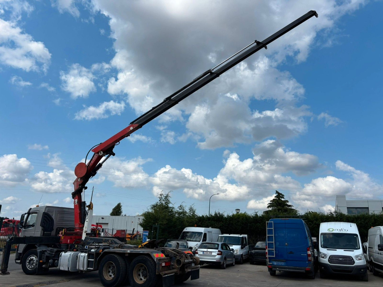 Hákový nosič kontejnerů, Auto s hydraulickou rukou Volvo 6x4. Fassi F195A.  Abroll. Funk. Tempomat.: obrázek 1
