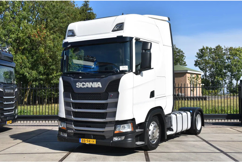Scania S410 4x2EB MEGA 95 cm or 103 cm driving height - RETARDER - 824 TKM - FULL AIR - PARK. AIRCO - LEATHER SEATS - 2 x FUEL TANKS - - Tahač: obrázek 1 Scania S410 4x2EB MEGA 95 cm or 103 cm driving height - RETARDER - 824 TKM - FULL AIR - PARK. AIRCO - LEATHER SEATS - 2 x FUEL TANKS - - Tahač: obrázek 1