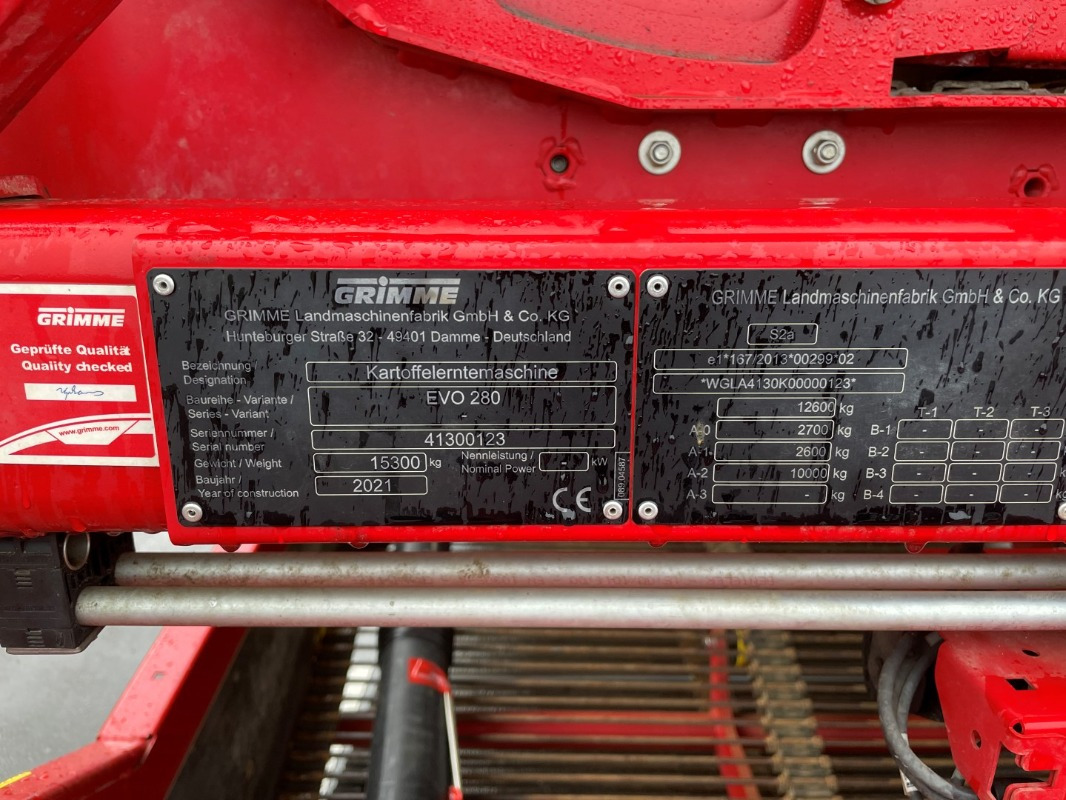 Grimme EVO 280 ClodSep mit Triebachse - Kombajn: obrázek 2 Grimme EVO 280 ClodSep mit Triebachse - Kombajn: obrázek 2