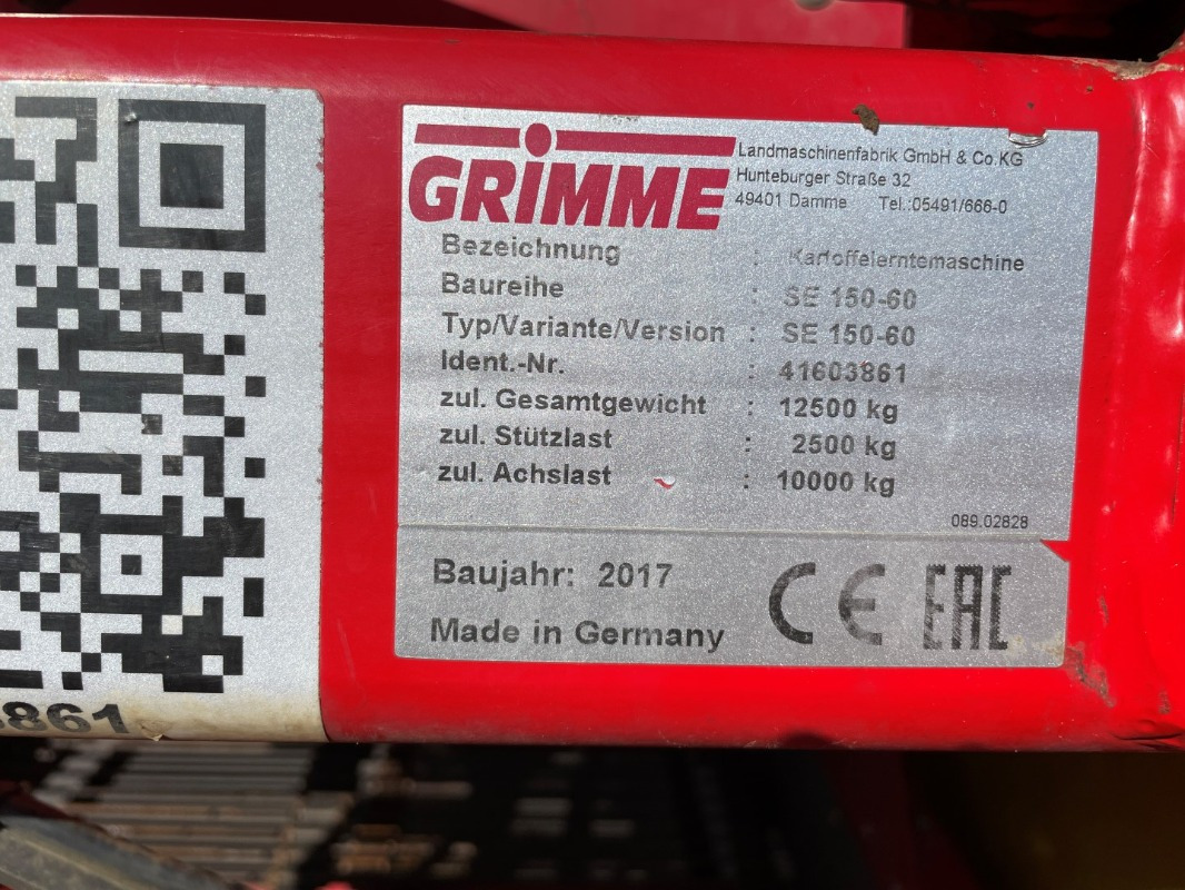 Grimme SE 150-60 UB - Kombajn: obrázek 2 Grimme SE 150-60 UB - Kombajn: obrázek 2