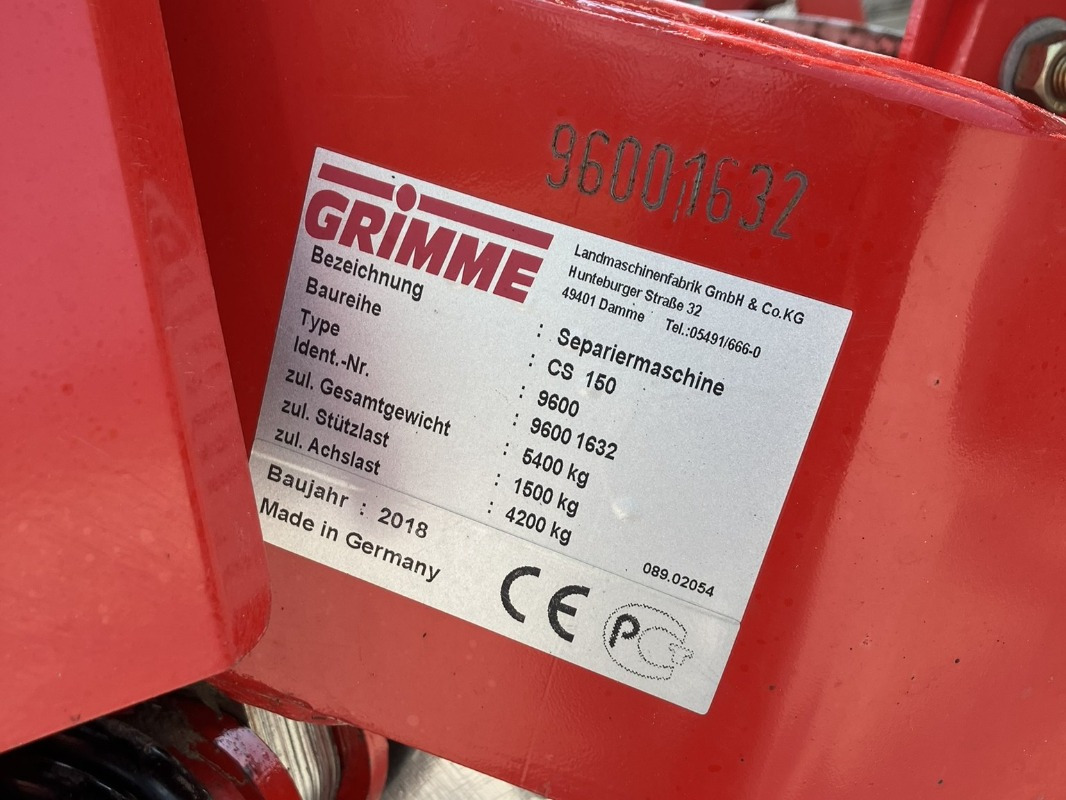 Grimme CS-170 RP XL - Bramborový kombajn: obrázek 2 Grimme CS-170 RP XL - Bramborový kombajn: obrázek 2