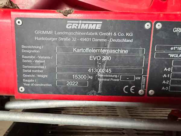 Grimme EVO 280 ClodSep - Kombajn: obrázek 5 Grimme EVO 280 ClodSep - Kombajn: obrázek 5