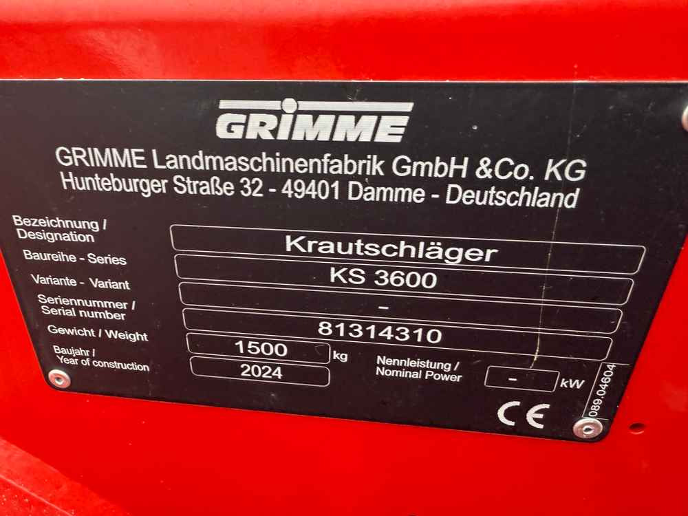 Grimme KS 3600 - Kombajn: obrázek 2 Grimme KS 3600 - Kombajn: obrázek 2