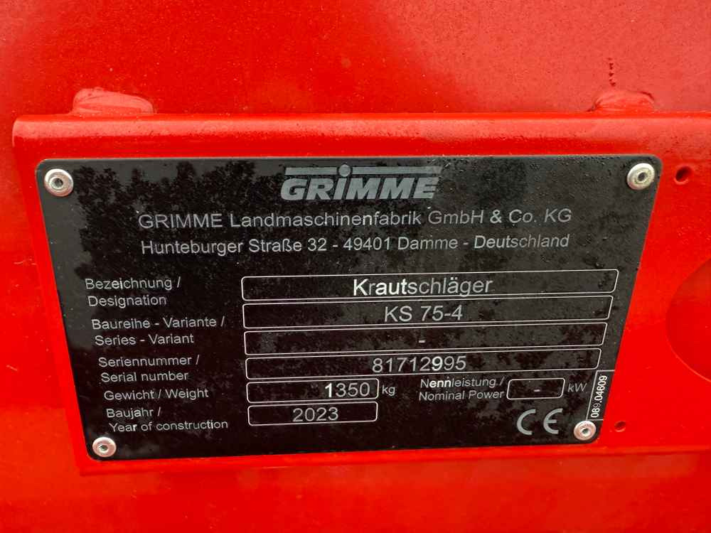 Grimme KS 75-4 - Kombajn: obrázek 2 Grimme KS 75-4 - Kombajn: obrázek 2