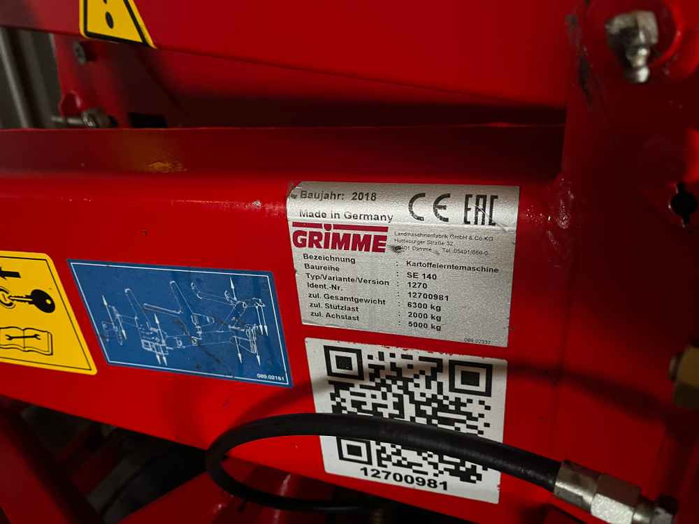 Grimme SE 140-UB - Kombajn: obrázek 2 Grimme SE 140-UB - Kombajn: obrázek 2