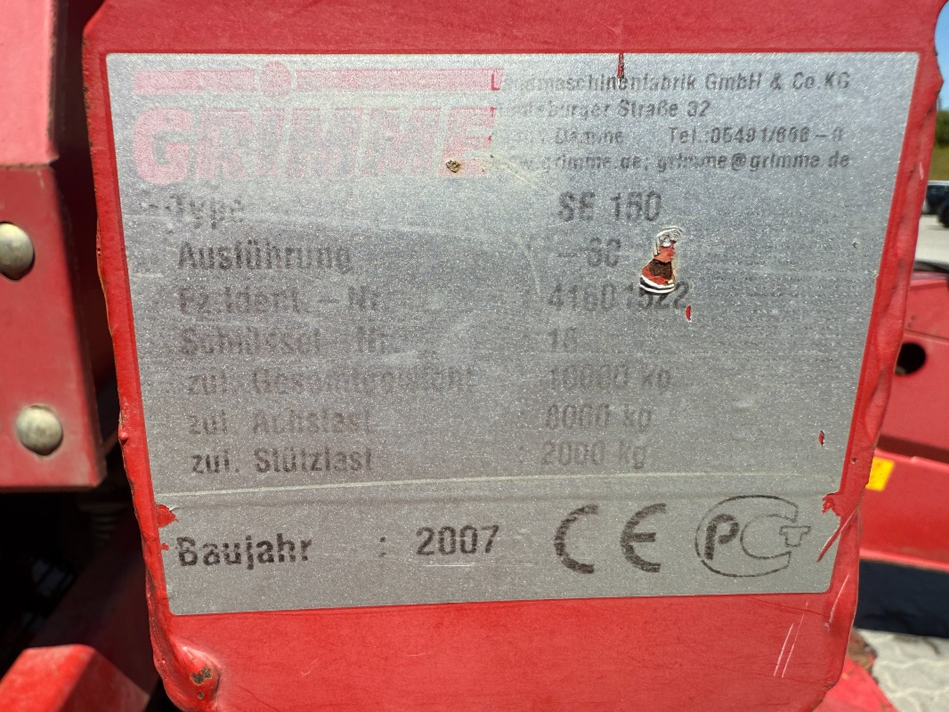 Grimme SE 170-60-UB - Kombajn: obrázek 2 Grimme SE 170-60-UB - Kombajn: obrázek 2