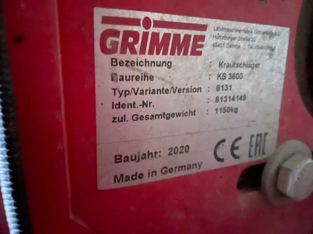 Grimme KS 3600 - Kombajn: obrázek 2 Grimme KS 3600 - Kombajn: obrázek 2