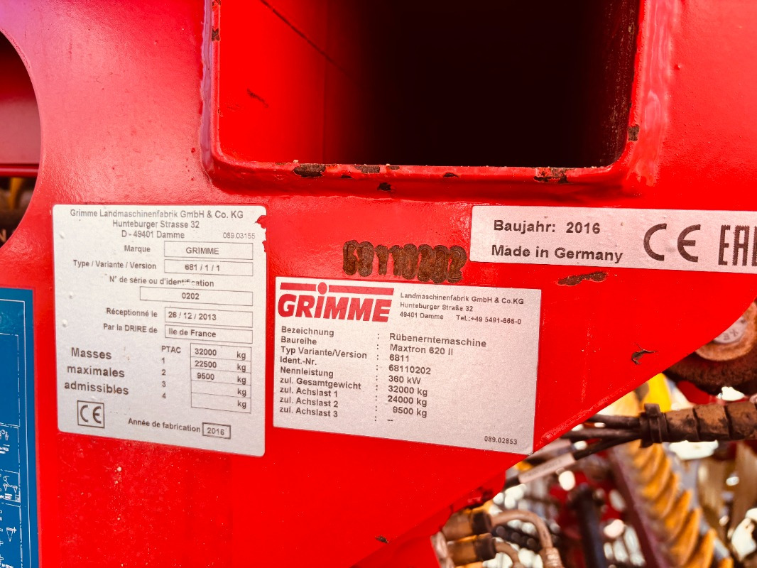 Grimme MAXTRON 620 - Stroj na obdělávání půdy: obrázek 2 Grimme MAXTRON 620 - Stroj na obdělávání půdy: obrázek 2