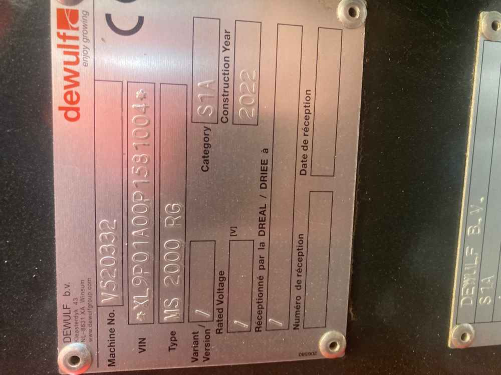 Dewulf Dewulf MS 2000, B.V S1A, 2 Row Potato Belt Planter - Kombajn: obrázek 3 Dewulf Dewulf MS 2000, B.V S1A, 2 Row Potato Belt Planter - Kombajn: obrázek 3