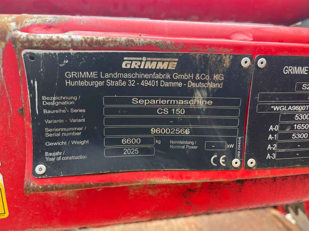 Grimme CS 150 - Bramborový kombajn: obrázek 3 Grimme CS 150 - Bramborový kombajn: obrázek 3