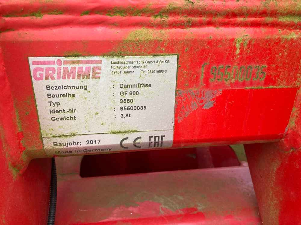 Grimme Grimme, GF600, 6 Row/3Bed Tilla, Rotovator - Kombajn: obrázek 2 Grimme Grimme, GF600, 6 Row/3Bed Tilla, Rotovator - Kombajn: obrázek 2