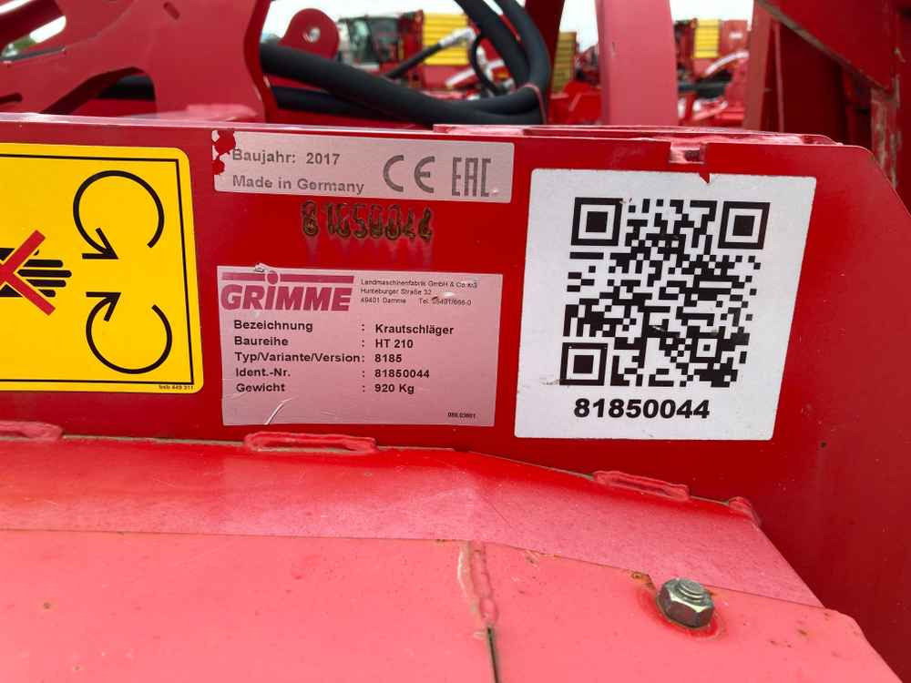Kombajn Grimme Grimme HT 210 2 Row Front Mounted Self-Propelled Topper: obrázek 14