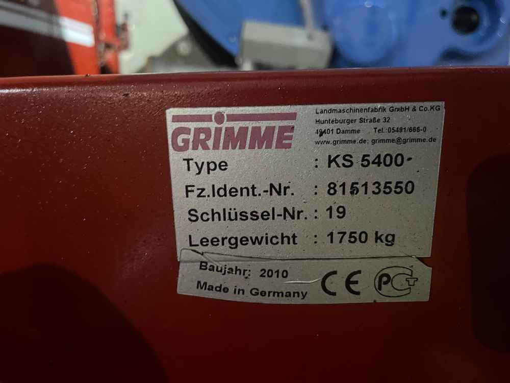 Grimme KS 5400 - Kombajn: obrázek 3 Grimme KS 5400 - Kombajn: obrázek 3