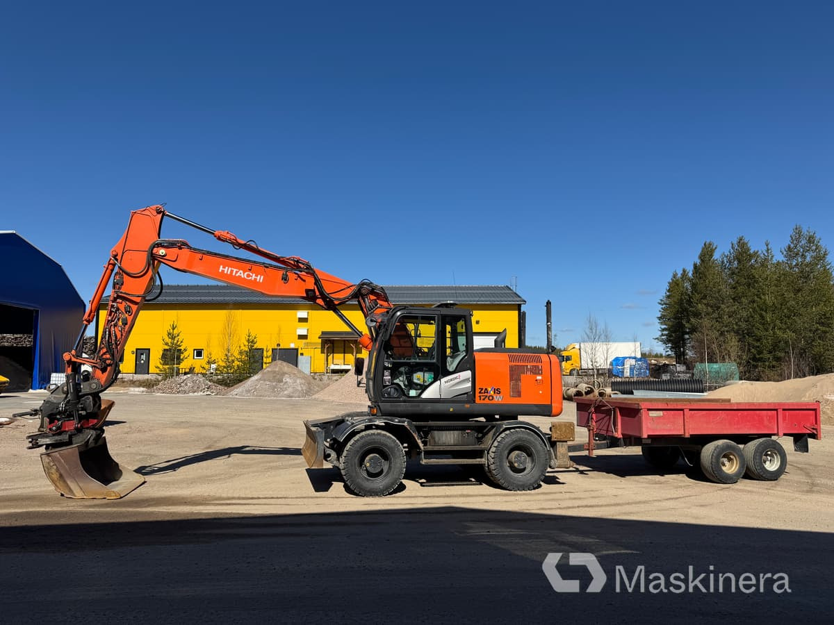 Hitachi ZX170W-5B Hjulgrävare Hitachi ZX170W med vagn - Pásové rýpadlo: obrázek 2 Hitachi ZX170W-5B Hjulgrävare Hitachi ZX170W med vagn - Pásové rýpadlo: obrázek 2