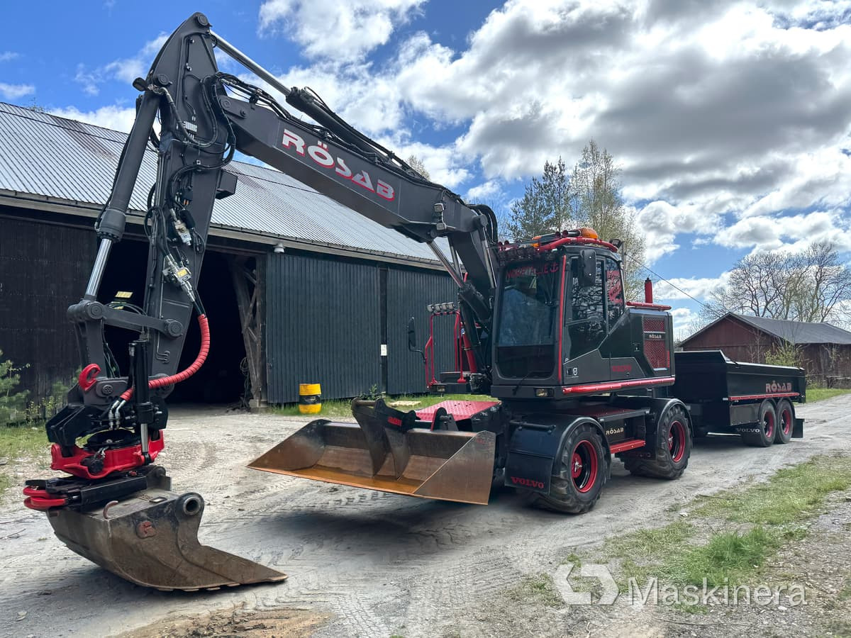 Hjulgrävare Volvo EW160E med kärra - Pásové rýpadlo: obrázek 1 Hjulgrävare Volvo EW160E med kärra - Pásové rýpadlo: obrázek 1