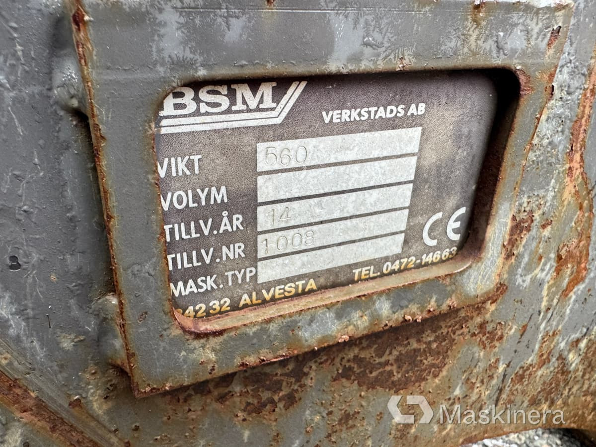 Příslušenství BSM Planeringsbalk med rulle S60: obrázek 11