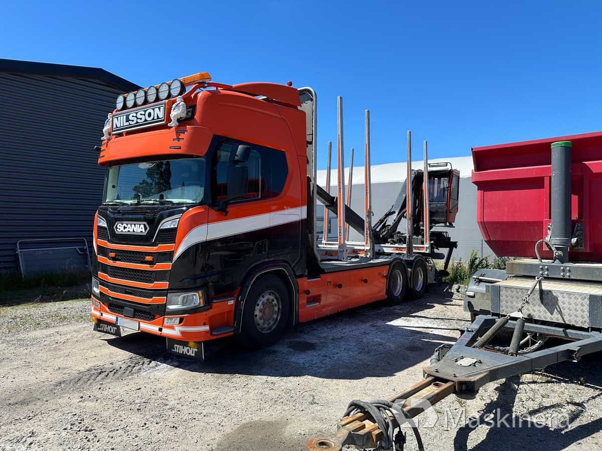 Timmerbil Scania R650B 6X4 NB + Släp - Lesovůz, Auto s hydraulickou rukou: obrázek 3 Timmerbil Scania R650B 6X4 NB + Släp - Lesovůz, Auto s hydraulickou rukou: obrázek 3