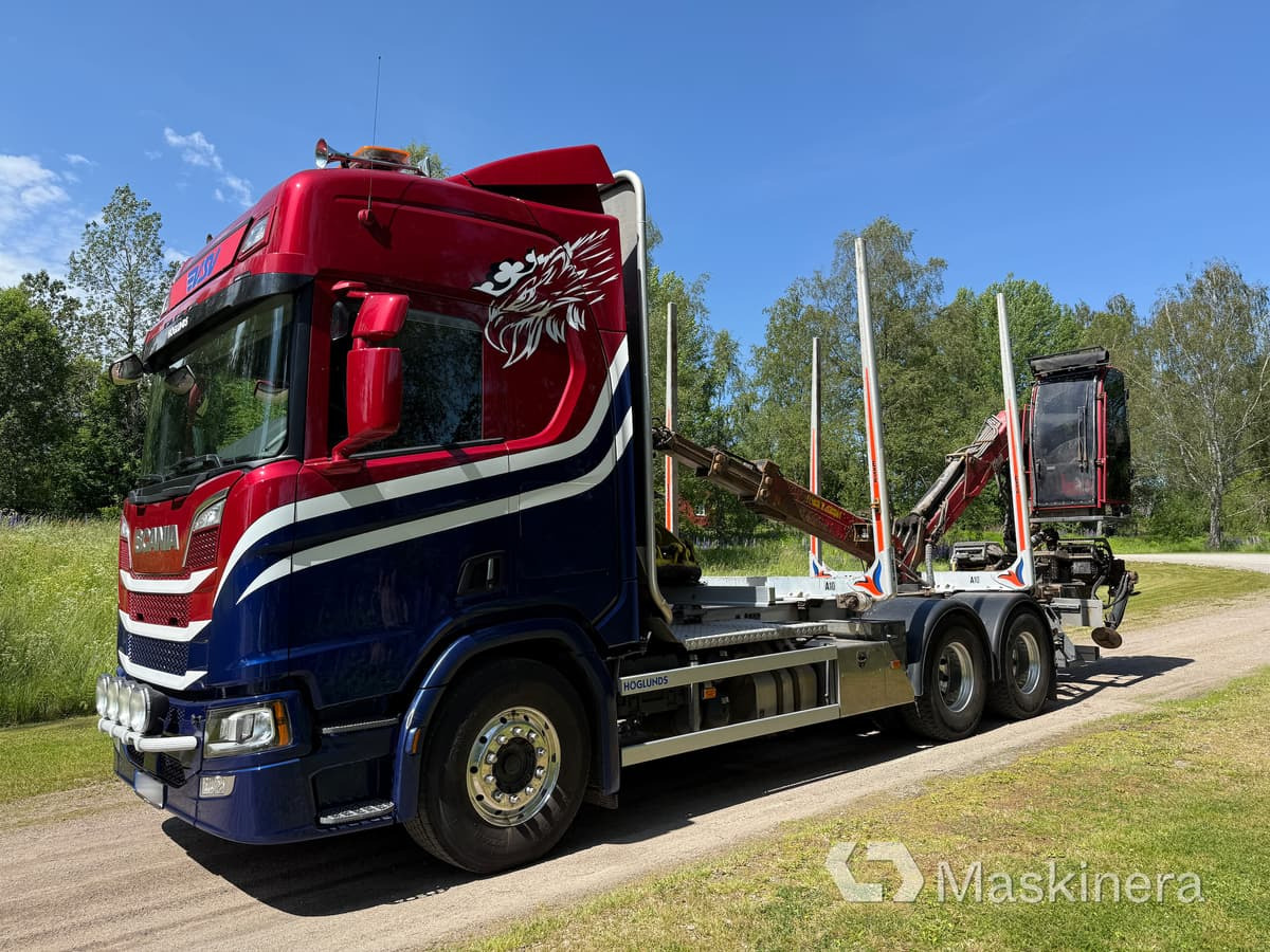 Timmerbil Scania R650B 6x4 NB med kran - Lesovůz, Auto s hydraulickou rukou: obrázek 1 Timmerbil Scania R650B 6x4 NB med kran - Lesovůz, Auto s hydraulickou rukou: obrázek 1