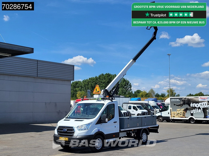 Ford Transit 130pk Hoogwerker 11meter Werkhoogte Trekhaak Airco Cruise Euro6 Nacelle Arbeitsbühne 1Personen Trekhaak Cruise control - Dodávka: obrázek 1 Ford Transit 130pk Hoogwerker 11meter Werkhoogte Trekhaak Airco Cruise Euro6 Nacelle Arbeitsbühne 1Personen Trekhaak Cruise control - Dodávka: obrázek 1