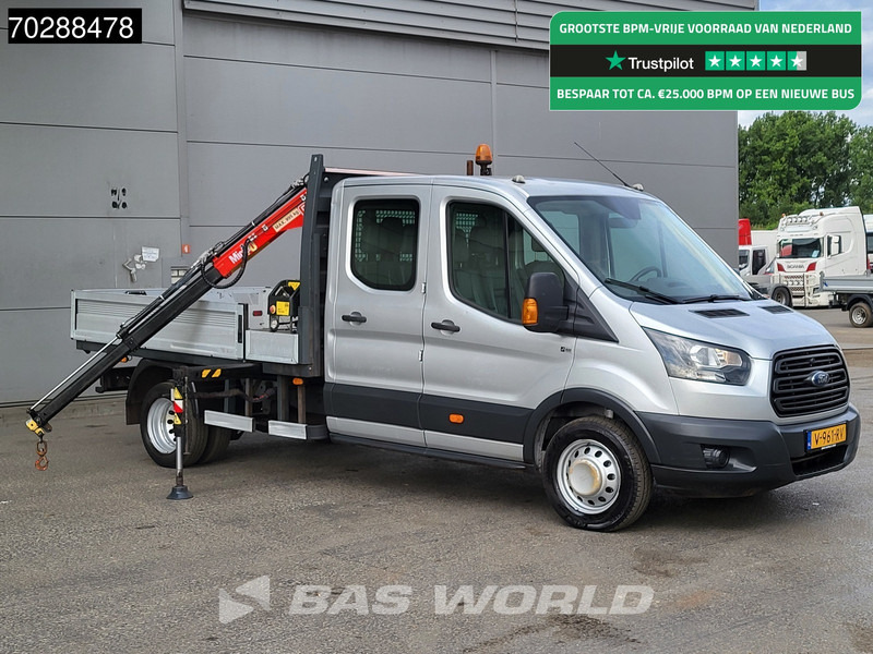 Ford Transit 105pk Kraanwagen Fassi M10A.12 Dubbel Cabine Dubbellucht Trekhaak Euro6 Crane Kran Kranwagen Trekhaak - Dodávka valník: obrázek 1 Ford Transit 105pk Kraanwagen Fassi M10A.12 Dubbel Cabine Dubbellucht Trekhaak Euro6 Crane Kran Kranwagen Trekhaak - Dodávka valník: obrázek 1