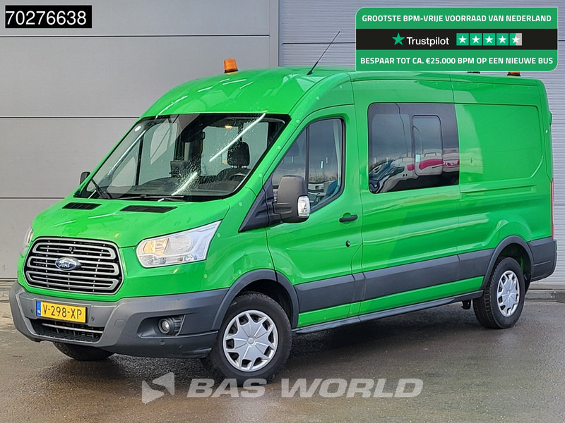 Ford Transit 130pk Dubbel Cabine L3H2 Trekhaak Navi Airco Cruise Camera Parkeersensoren Werkplaatsinrichting Euro6 DC Doka Mixto 7m3 Airco Du - Furgon: obrázek 1 Ford Transit 130pk Dubbel Cabine L3H2 Trekhaak Navi Airco Cruise Camera Parkeersensoren Werkplaatsinrichting Euro6 DC Doka Mixto 7m3 Airco Du - Furgon: obrázek 1