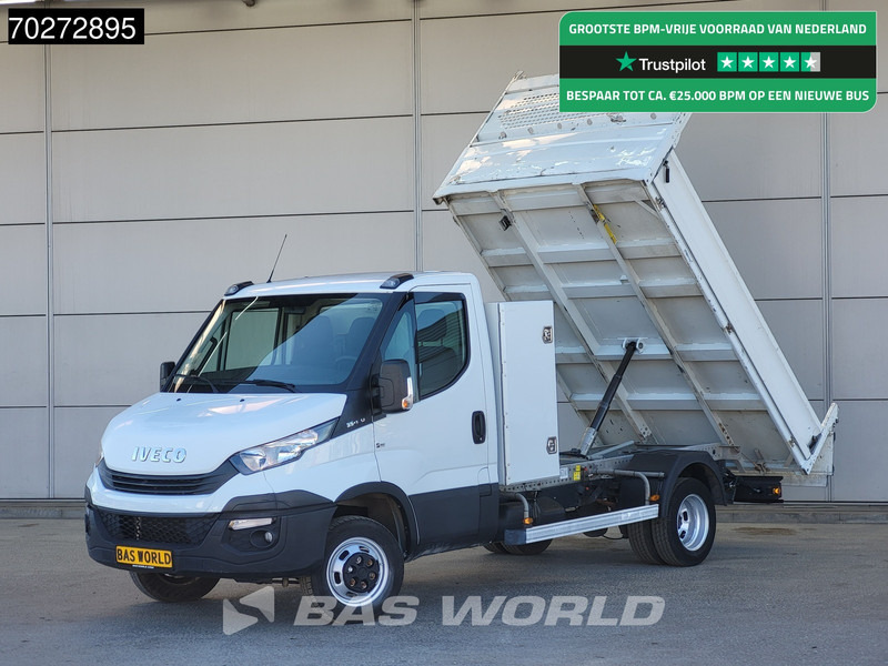 Iveco Daily 35C14 Kipper met Kist Dubbellucht 3,5t Trekhaak Airco Cruise Euro6 Kieper Benne Tipper Airco Trekhaak Cruise control - Dodávka sklápěč: obrázek 1 Iveco Daily 35C14 Kipper met Kist Dubbellucht 3,5t Trekhaak Airco Cruise Euro6 Kieper Benne Tipper Airco Trekhaak Cruise control - Dodávka sklápěč: obrázek 1