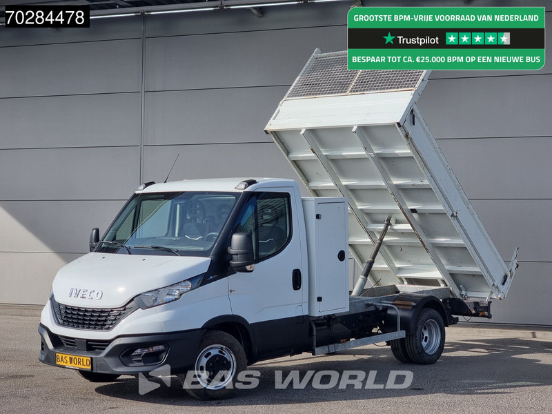 Iveco Daily 35C14 Open Laadbak met Kist Dubbellucht 3,5t Trekhaak Airco Cruise Euro6 Pritsche Pickup Open Box Airco Trekhaak Cruise control - Dodávka valník: obrázek 1 Iveco Daily 35C14 Open Laadbak met Kist Dubbellucht 3,5t Trekhaak Airco Cruise Euro6 Pritsche Pickup Open Box Airco Trekhaak Cruise control - Dodávka valník: obrázek 1