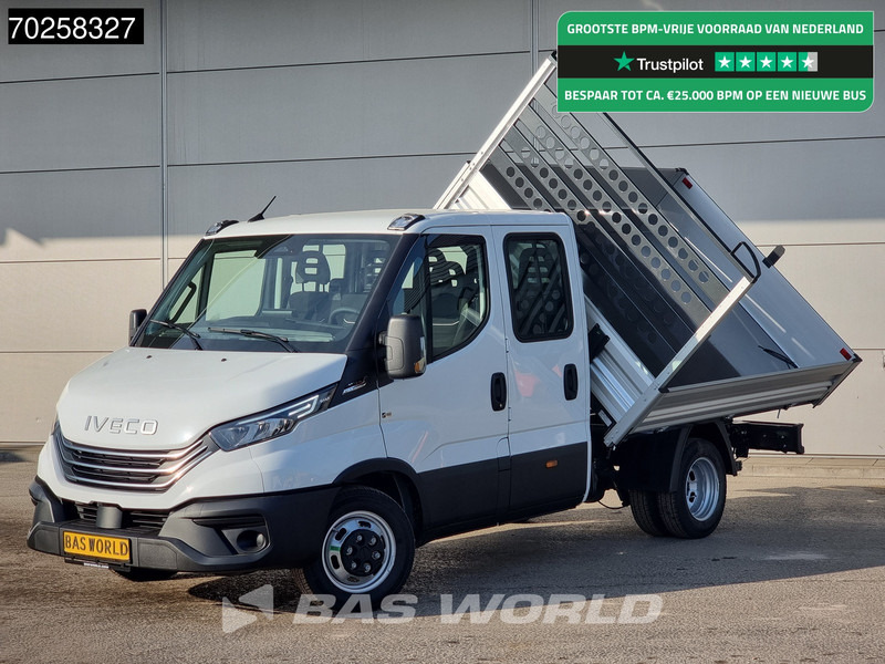 Iveco Daily 35C21 3-Zijdige Kipper Dubbel Cabine 210PK 3.0L Dubbellucht 3,5t Trekhaak ACC Airco LED Camera CarPlay Euro6 Tipper Benne Kieper - Dodávka sklápěč: obrázek 1 Iveco Daily 35C21 3-Zijdige Kipper Dubbel Cabine 210PK 3.0L Dubbellucht 3,5t Trekhaak ACC Airco LED Camera CarPlay Euro6 Tipper Benne Kieper - Dodávka sklápěč: obrázek 1
