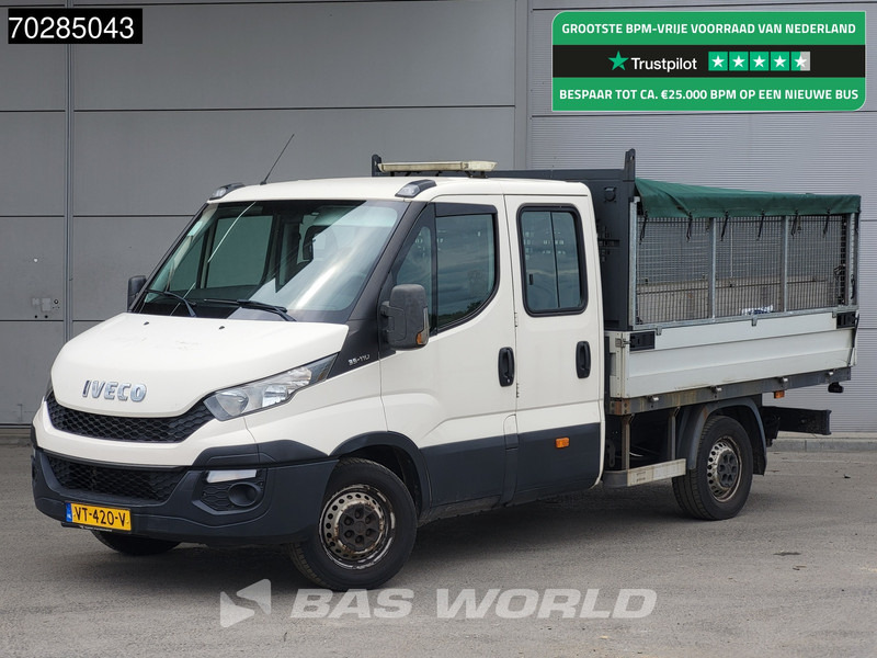 Iveco Daily 35S11 Open Laadbak met Kist Dubbel Cabine 3,5t Trekhaak Airco Pickup Pritsche Open Box Airco Trekhaak - Dodávka valník: obrázek 1 Iveco Daily 35S11 Open Laadbak met Kist Dubbel Cabine 3,5t Trekhaak Airco Pickup Pritsche Open Box Airco Trekhaak - Dodávka valník: obrázek 1