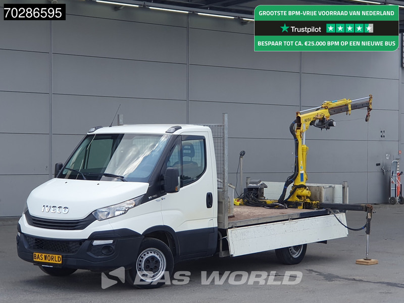 Iveco Daily 35S14 Open Laadbak Kraanwagen Hyva HA15 Euro6 3,5t Trekhaak Crane Kranwagen Pritsche Pickup Open Box Trekhaak - Dodávka valník: obrázek 1 Iveco Daily 35S14 Open Laadbak Kraanwagen Hyva HA15 Euro6 3,5t Trekhaak Crane Kranwagen Pritsche Pickup Open Box Trekhaak - Dodávka valník: obrázek 1