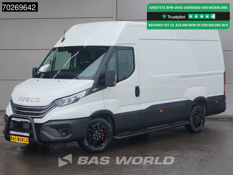 Iveco Daily 35S21 3.0L Automaat Black Edition 2025 model L2H2 Trekhaak Tacho ACC LED CarPlay Velgen Camera 12m3 Airco Trekhaak - Furgon: obrázek 1 Iveco Daily 35S21 3.0L Automaat Black Edition 2025 model L2H2 Trekhaak Tacho ACC LED CarPlay Velgen Camera 12m3 Airco Trekhaak - Furgon: obrázek 1
