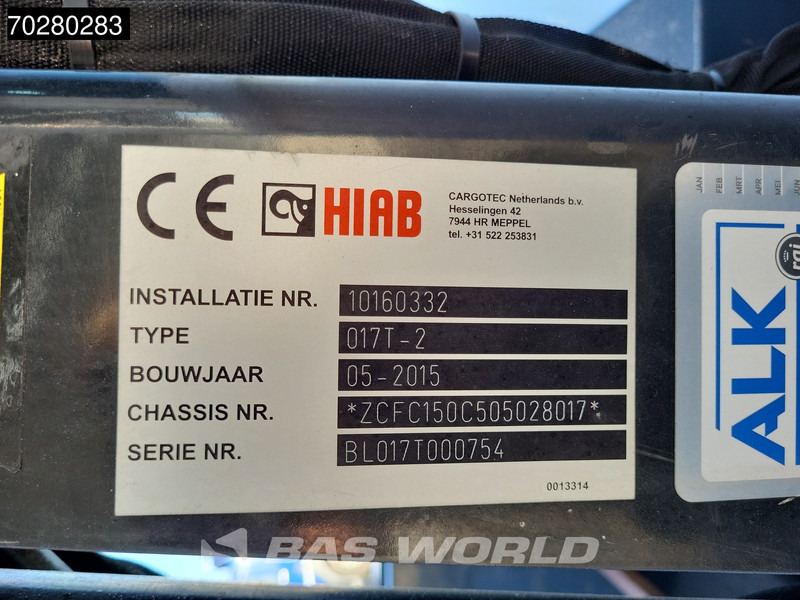 Dodávka valník Iveco Daily 50C17 3,0L Automaat 170PK HIAB 017T-2 DC Open laadbak Dubbellucht Airco Euro6 Pickup Crane Kraanwagen Kranwagen Pritsche Airco D: obrázek 12