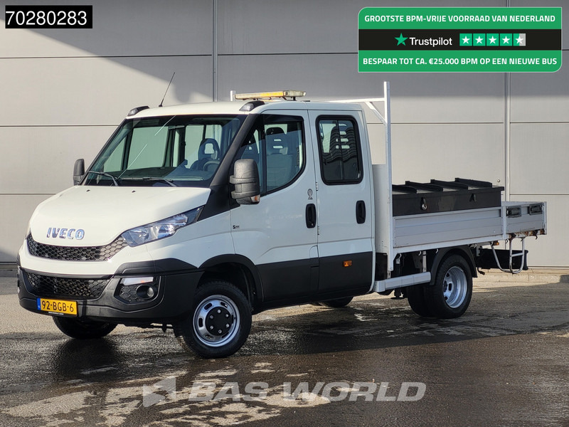 Iveco Daily 50C17 3,0L Automaat HIAB 017T-2 DC Open laadbak Dubbellucht Airco Euro6 Pickup Crane Kraanwagen Pritsche Airco Dubbel cabine - Dodávka valník: obrázek 1 Iveco Daily 50C17 3,0L Automaat HIAB 017T-2 DC Open laadbak Dubbellucht Airco Euro6 Pickup Crane Kraanwagen Pritsche Airco Dubbel cabine - Dodávka valník: obrázek 1
