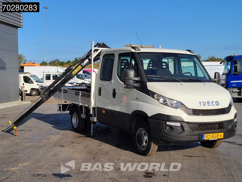 Iveco Daily 50C17 3,0L Automaat HIAB 017T-2 DC Open laadbak Kraan Dubbellucht Airco Euro6 Pickup Crane Kraanwagen Pritsche Airco Dubbel cabi - Dodávka valník: obrázek 3 Iveco Daily 50C17 3,0L Automaat HIAB 017T-2 DC Open laadbak Kraan Dubbellucht Airco Euro6 Pickup Crane Kraanwagen Pritsche Airco Dubbel cabi - Dodávka valník: obrázek 3