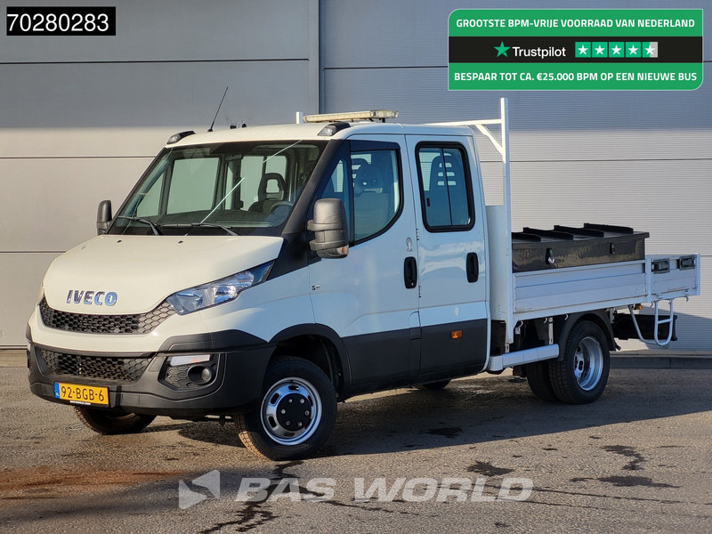 Iveco Daily 50C17 3,0L Automaat HIAB 017T-2 DC Open laadbak Kraan Dubbellucht Airco Euro6 Pickup Crane Kraanwagen Pritsche Airco Dubbel cabi - Dodávka valník: obrázek 1 Iveco Daily 50C17 3,0L Automaat HIAB 017T-2 DC Open laadbak Kraan Dubbellucht Airco Euro6 Pickup Crane Kraanwagen Pritsche Airco Dubbel cabi - Dodávka valník: obrázek 1