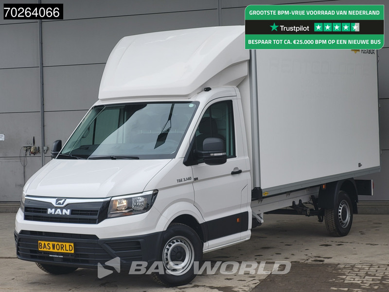 Dodávka skřín MAN TGE 3.140 Bakwagen met achterdeuren Nieuw!! Airco Meubelbak Koffer 17m3 Airco: obrázek 1