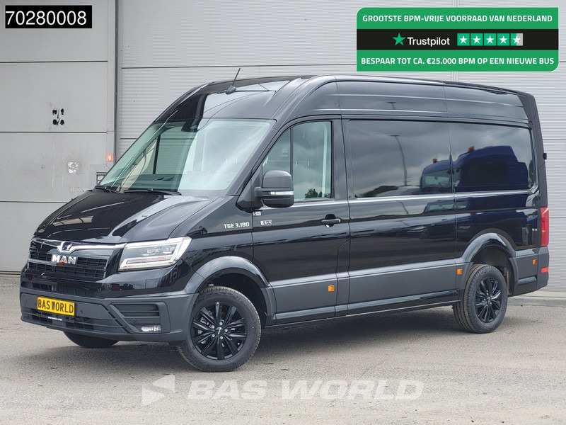 MAN TGE 3.180 4x4 Automaat 2025 Facelift L3H3 LED ACC Navi Airco Cruise Camera Parkeersensoren L2H2 Allrad 4WD 12m3 Airco - Furgon: obrázek 1 MAN TGE 3.180 4x4 Automaat 2025 Facelift L3H3 LED ACC Navi Airco Cruise Camera Parkeersensoren L2H2 Allrad 4WD 12m3 Airco - Furgon: obrázek 1