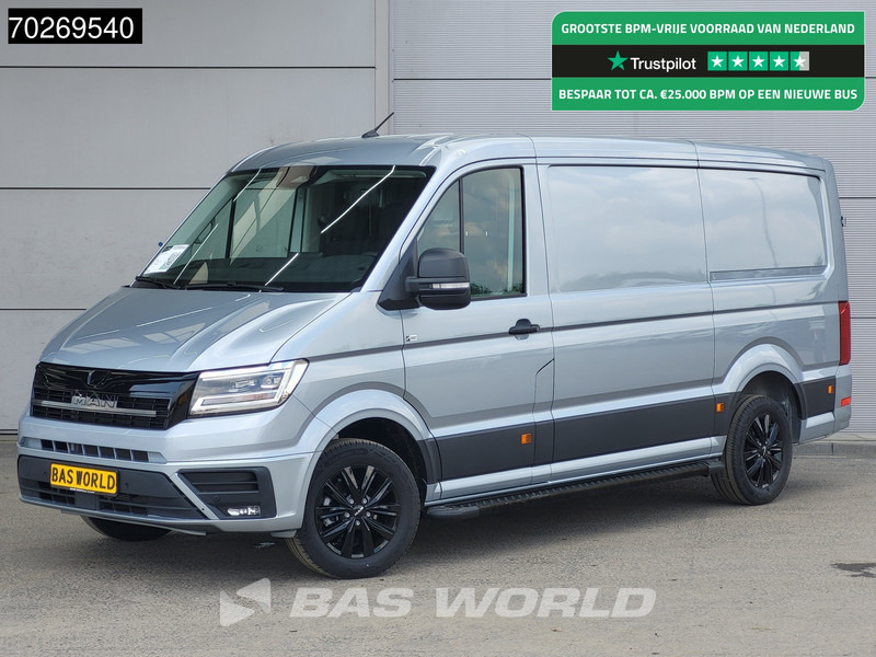 MAN TGE 3.180 Automaat 2025 Black Edition model Facelift L3H2 Navi CarPlay Camera L2H1 10m3 Airco Cruise control - Furgon: obrázek 1 MAN TGE 3.180 Automaat 2025 Black Edition model Facelift L3H2 Navi CarPlay Camera L2H1 10m3 Airco Cruise control - Furgon: obrázek 1