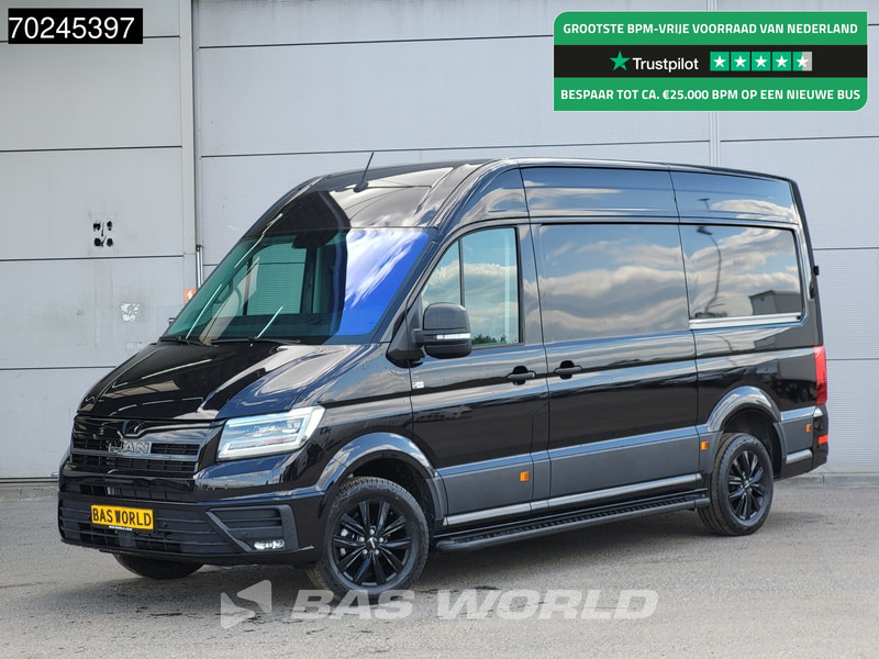 MAN TGE 3.180 Automaat Black Edition Dubbele Schuifdeur L3H3 Camera CarPlay LED Velgen L2H2 11m3 Airco Cruise control - Furgon: obrázek 1 MAN TGE 3.180 Automaat Black Edition Dubbele Schuifdeur L3H3 Camera CarPlay LED Velgen L2H2 11m3 Airco Cruise control - Furgon: obrázek 1