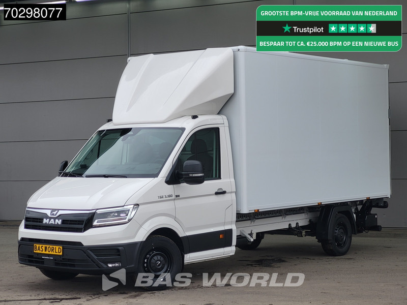 MAN TGE 3.180 Automaat Laadklep Bakwagen 2025 Facelift Navi LED Airco Cruise Euro6 Meubelbak Koffer Airco Cruise control - Dodávka skřín: obrázek 1 MAN TGE 3.180 Automaat Laadklep Bakwagen 2025 Facelift Navi LED Airco Cruise Euro6 Meubelbak Koffer Airco Cruise control - Dodávka skřín: obrázek 1