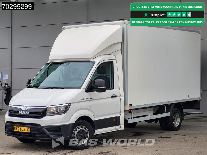 MAN TGE 4.180 Dubbellucht Bakwagen Achterdeuren ACC Navi Airco Euro6 Meubelbak Koffer Airco - Dodávka skřín: obrázek 1 MAN TGE 4.180 Dubbellucht Bakwagen Achterdeuren ACC Navi Airco Euro6 Meubelbak Koffer Airco - Dodávka skřín: obrázek 1