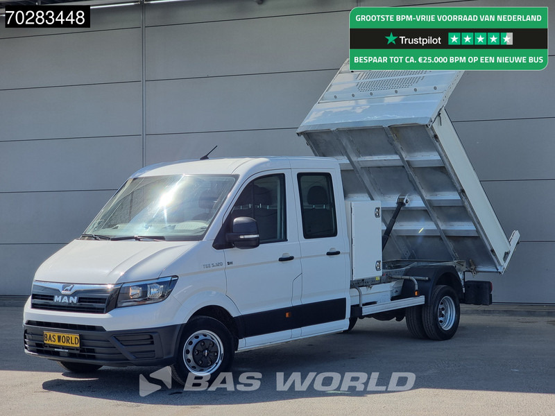 MAN TGE 5.120 Open Laadbak met Kist Dubbel Cabine Dubbellucht 3,5t Trekhaak Navi Airco Cruise Camera Pritsche Pickup Open Box m3 Airco Dubbel - Dodávka valník: obrázek 1 MAN TGE 5.120 Open Laadbak met Kist Dubbel Cabine Dubbellucht 3,5t Trekhaak Navi Airco Cruise Camera Pritsche Pickup Open Box m3 Airco Dubbel - Dodávka valník: obrázek 1