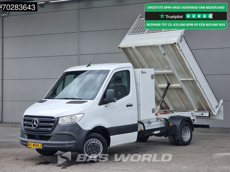 Mercedes-Benz Sprinter 514 CDI Open Laadbak met Kist Dubbel Cabine Dubbellucht 3,5t Trekhaak Airco Cruise Euro6 Pritsche Pickup Open Box 1m3 Airco Trek - Dodávka valník: obrázek 1 Mercedes-Benz Sprinter 514 CDI Open Laadbak met Kist Dubbel Cabine Dubbellucht 3,5t Trekhaak Airco Cruise Euro6 Pritsche Pickup Open Box 1m3 Airco Trek - Dodávka valník: obrázek 1