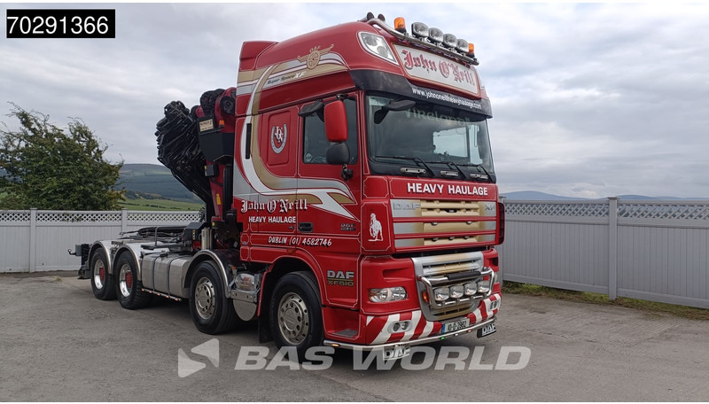 Nákladní automobil valníkový/ Plošinový, Auto s hydraulickou rukou DAF XF105.510 XF 8X4 Palfinger PK150.002 9x Extensions Winch Big-Axle Euro 5 Kran Crane: obrázek 18