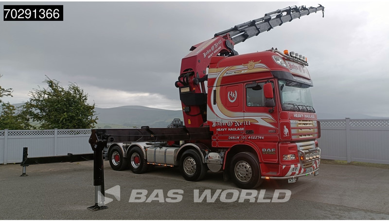 Nákladní automobil valníkový/ Plošinový, Auto s hydraulickou rukou DAF XF105.510 XF 8X4 Palfinger PK150.002 9x Extensions Winch Big-Axle Euro 5 Kran Crane: obrázek 5