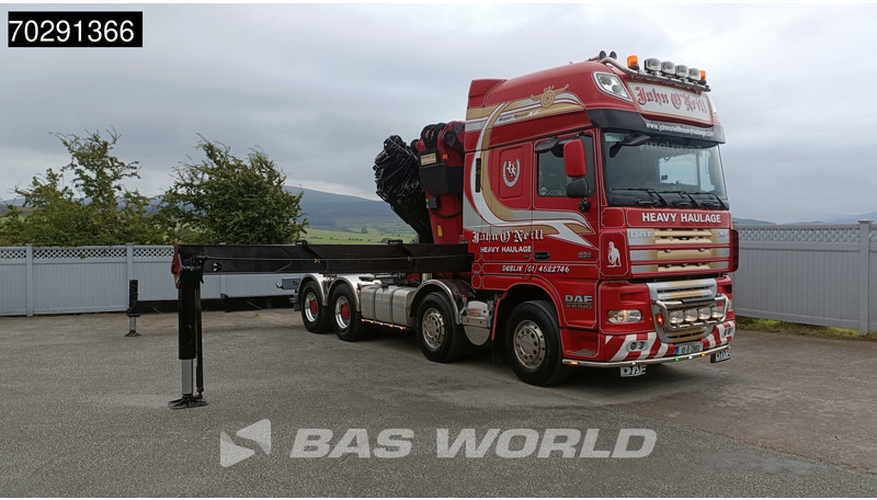Nákladní automobil valníkový/ Plošinový, Auto s hydraulickou rukou DAF XF105.510 XF 8X4 Palfinger PK150.002 9x Extensions Winch Big-Axle Euro 5 Kran Crane: obrázek 9