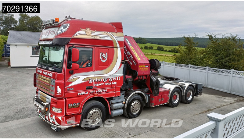 Nákladní automobil valníkový/ Plošinový, Auto s hydraulickou rukou DAF XF105.510 XF 8X4 Palfinger PK150.002 9x Extensions Winch Big-Axle Euro 5 Kran Crane: obrázek 12