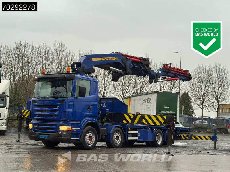 Scania R420 8X2 Palfinger PK100002 Crane Kran + PJ170 JIB Lift Axle Euro 4 - Nákladní automobil valníkový/ Plošinový, Auto s hydraulickou rukou: obrázek 1 Scania R420 8X2 Palfinger PK100002 Crane Kran + PJ170 JIB Lift Axle Euro 4 - Nákladní automobil valníkový/ Plošinový, Auto s hydraulickou rukou: obrázek 1