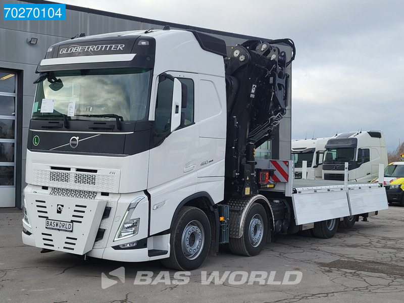 Nový Nákladní automobil valníkový/ Plošinový, Auto s hydraulickou rukou Volvo FH 460 8X2 Effer 1000 9S + 6S Kran + Fly-Jib Liftachse VEB+ Euro 6: obrázek 15